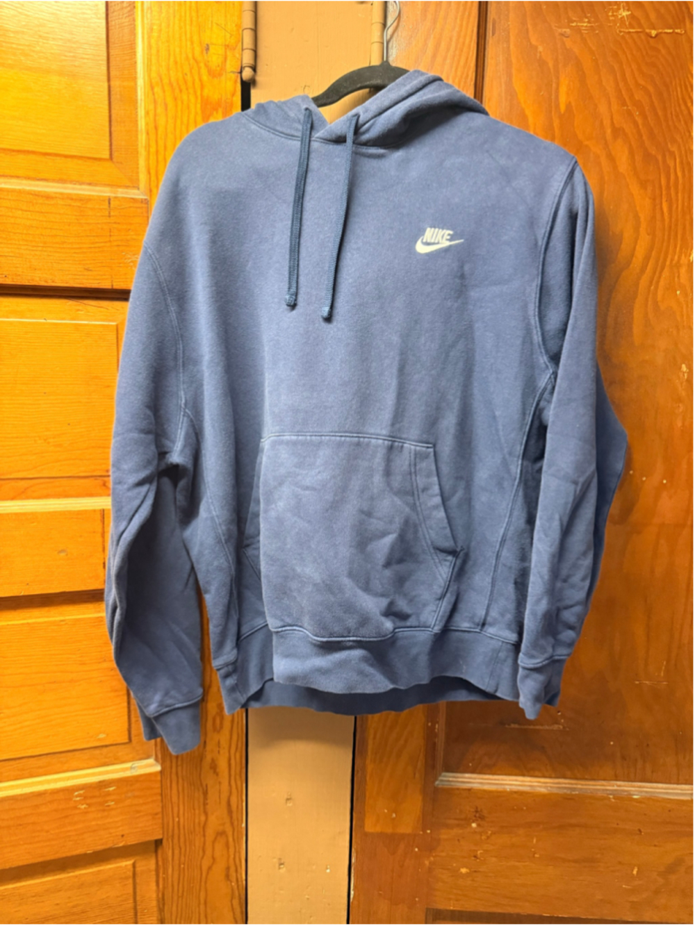Men's Nike Pullover Hoodie Sweatshirt Blue Size M